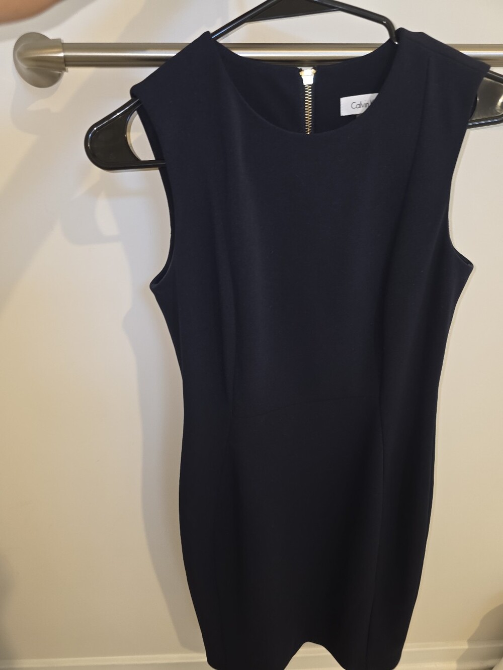 Calvin Klein Midnight Navy Sleeveless Sheath Dress